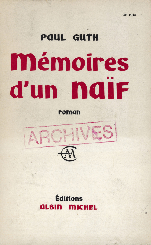 Couverture ebook de Mémoires d'un naïf, de Paul Guth