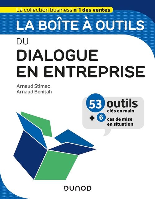 Couverture ebook de La boîte à outils du Dialogue en entreprise, de Arnaud Benitah, Arnaud Stimec