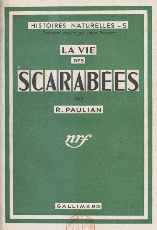 Couverture ebook de La vie des scarabées, de Renaud Paulian