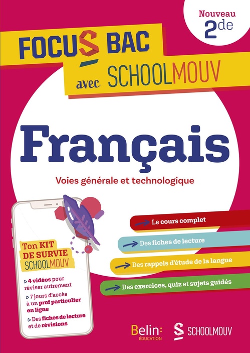 ebook cover of Focus BAC : Français - Seconde  (Voies générale et technologique), by Garance Kutukdjian, Charly Prabel-guignard