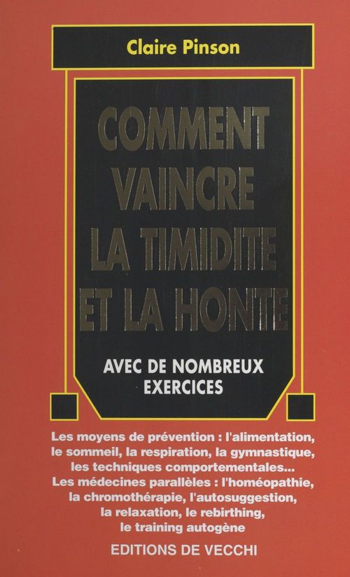 ebook cover of Comment vaincre la timidité et la honte, by Claire Pinson