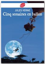 Couverture ebook de Cinq semaines en ballon, de Jules Verne