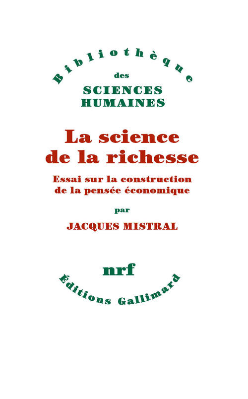 Couverture ebook de La science de la richesse, de Jacques Mistral