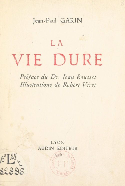 Couverture ebook de La vie dure, de Jean-Paul Garin