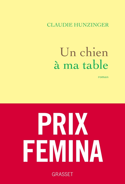 ebook cover of Un chien à ma table, by Claudie Hunzinger