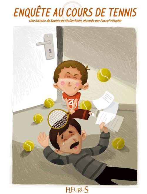 ebook cover of Enquête au cours de tennis, by Sophie de Mullenheim
