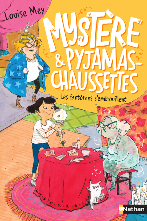Couverture ebook de Mystère et Pyjamas-Chaussettes - tome 2 Les fantômes s'embrouillent, de Louise Mey