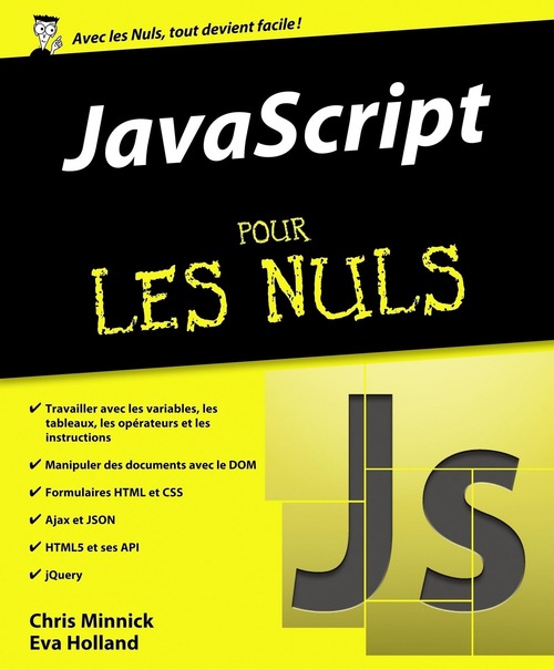 Couverture ebook de JavaScript Pour les Nuls, de Chris Minnick
