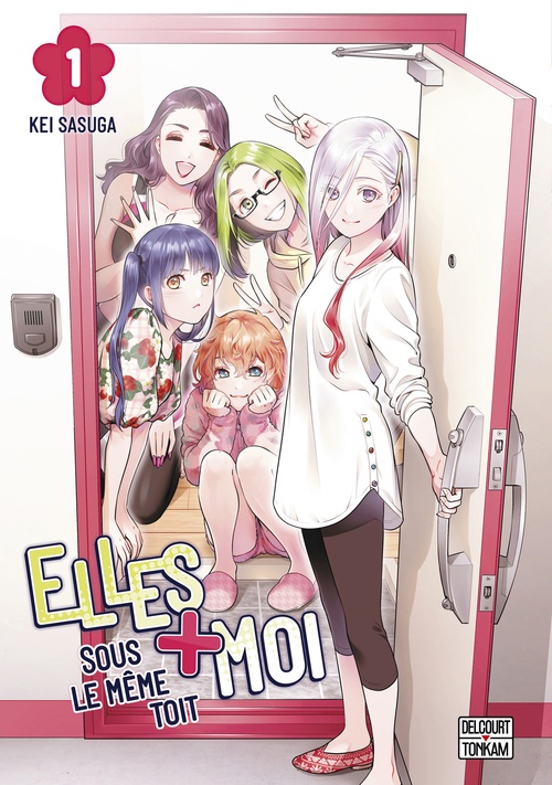 Couverture ebook de Elles + Moi sous le même toit T01, de Sasuga Kei