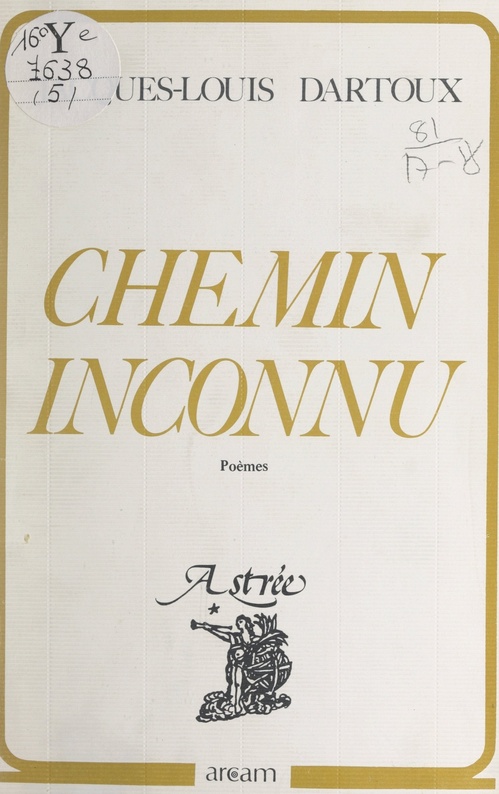 Couverture ebook de Chemin inconnu, de Jacques-Louis Dartoux