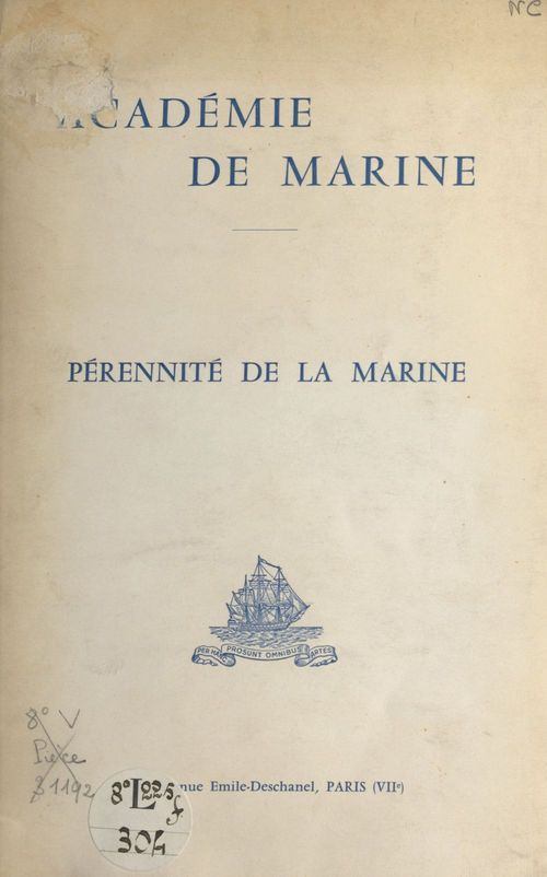 ebook cover of Pérennité de la marine, by Georges Cabanier