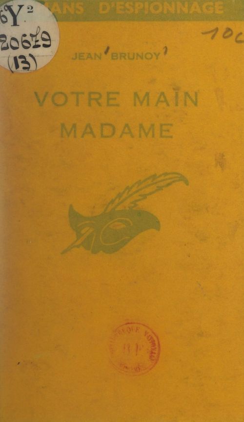 ebook cover of Votre main Madame, by Jean Brunoy