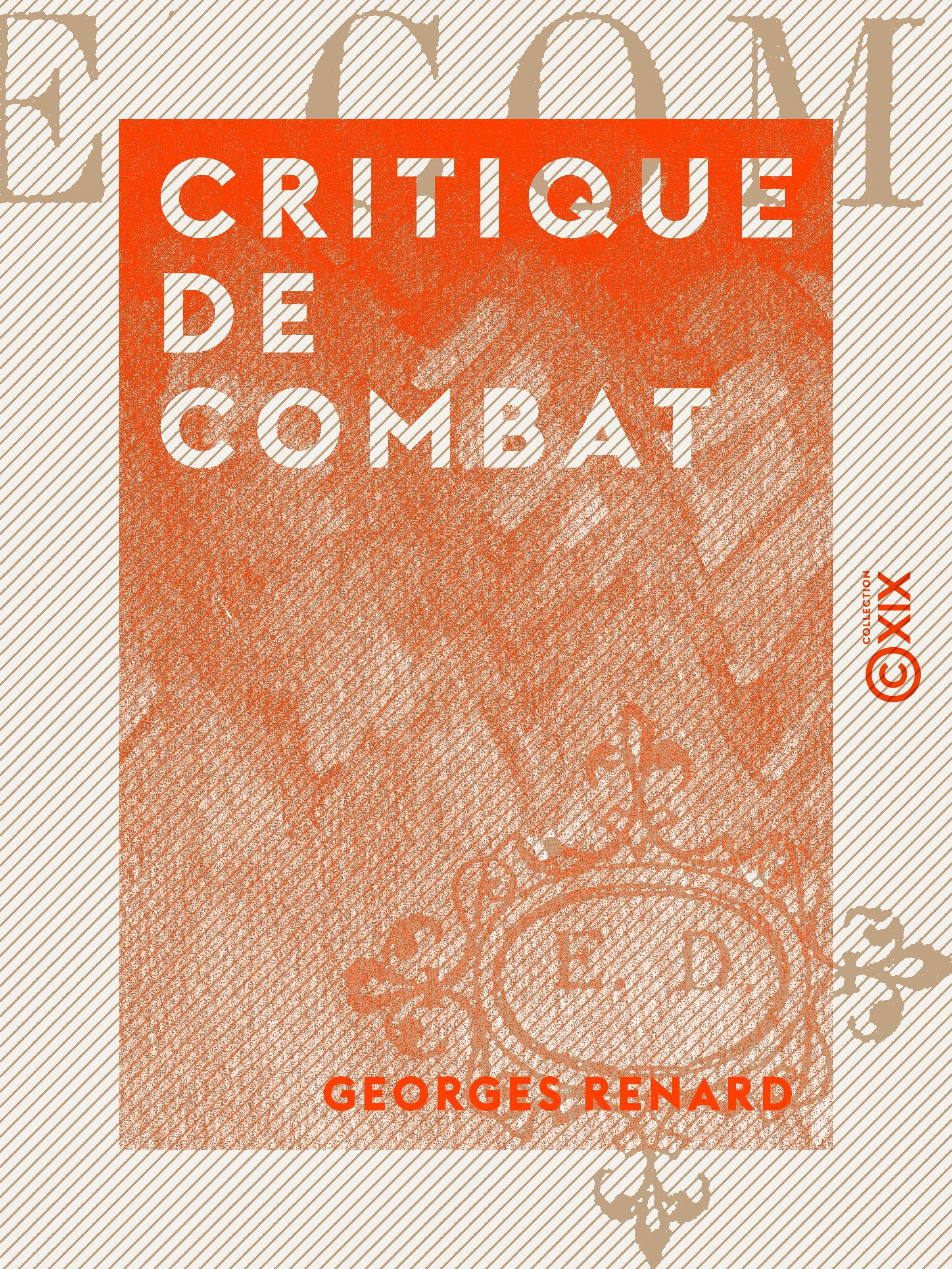 Couverture ebook de Critique de combat, de Georges Renard