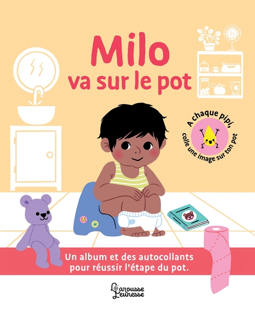 Couverture ebook de Milo va sur le pot, de Agnès Besson, Raphaëlle Michaud
