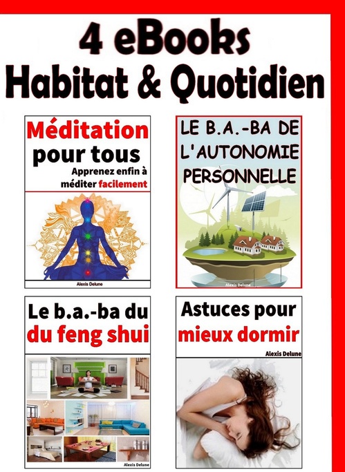 ebook cover of 4 guides Habitat & Quotidien, by Alexis Delune