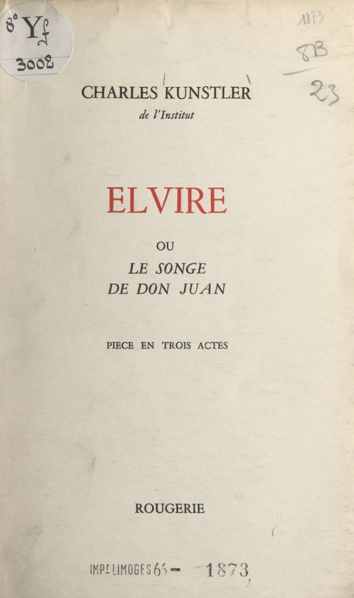 Couverture ebook de Elvire, de Charles Kunstler