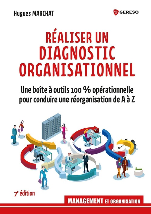 Couverture ebook de Réaliser un diagnostic organisationnel, de Hugues MARCHAT