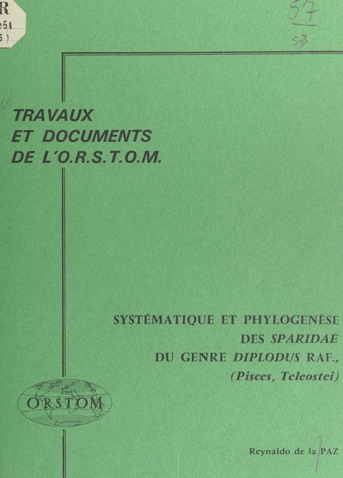 Couverture ebook de Systématique et phylogenèse des Sparidae du genre Diplodus Raf., (Pisces, Teleostei), de Reynaldo De La Paz