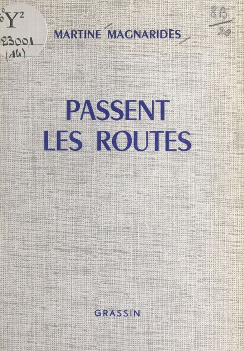 Couverture ebook de Passent les routes, de Martine Magnarides