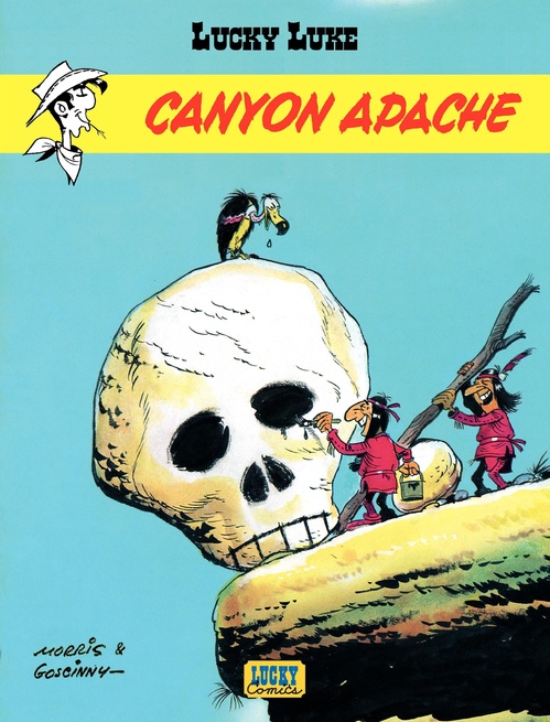 Couverture ebook de Lucky Luke - Tome 6 - Canyon Apache, de René Goscinny, Morris