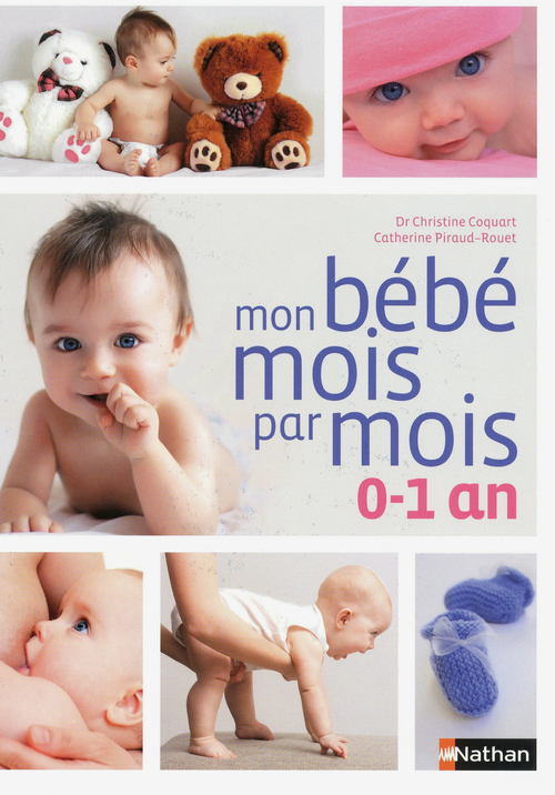 Couverture ebook de Mon bébé mois par mois-EFL3, de Christine Coquart