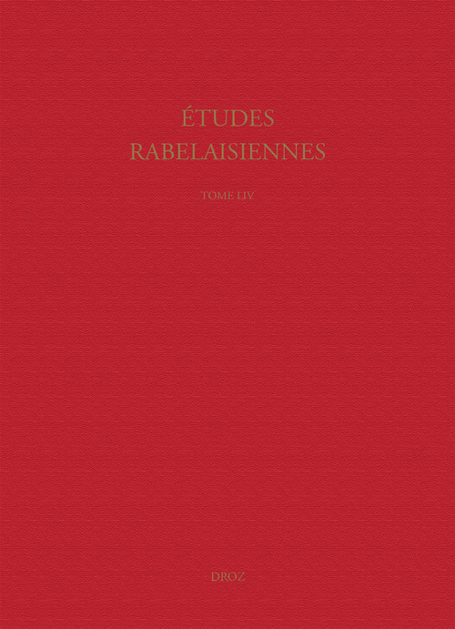 ebook cover of Etudes rabelaisiennes, by
