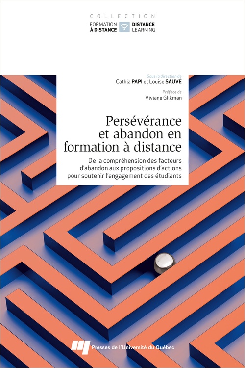 Couverture ebook de Persévérance et abandon en formation à distance, de Louise Sauvé