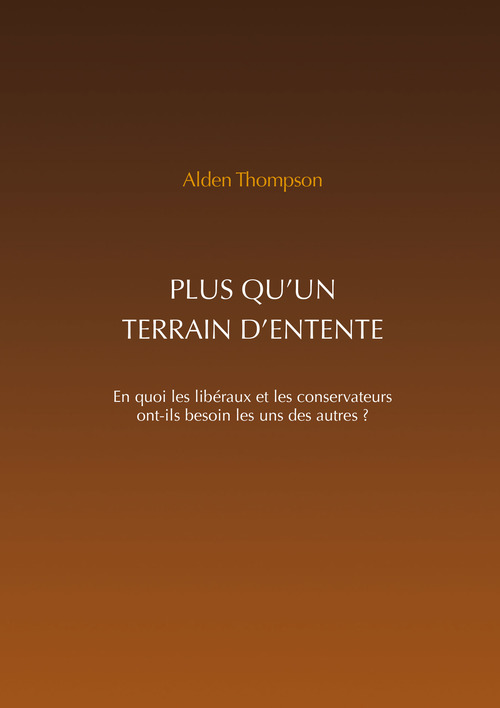 Couverture ebook de Plus qu'un terrain d'entente, de Alden Thompson