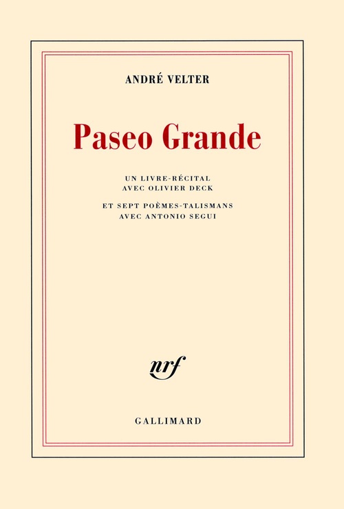 ebook cover of Paseo Grande, by André Velter