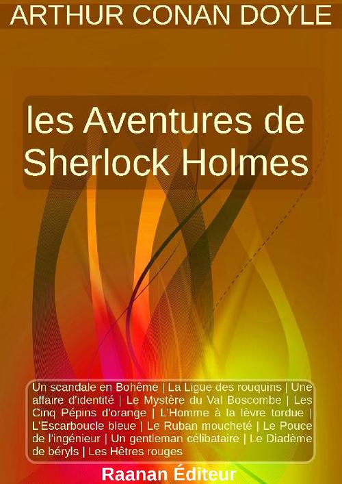 ebook cover of LES AVENTURES DE SHERLOCK HOLMES, by Arthur Conan Doyle