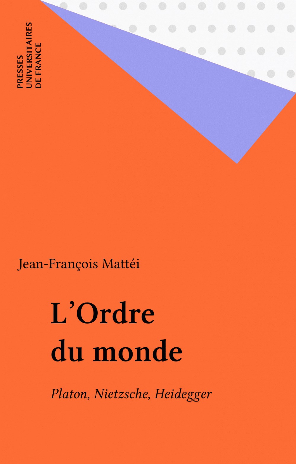 Couverture ebook de L'Ordre du monde, de Jean-François Mattéi
