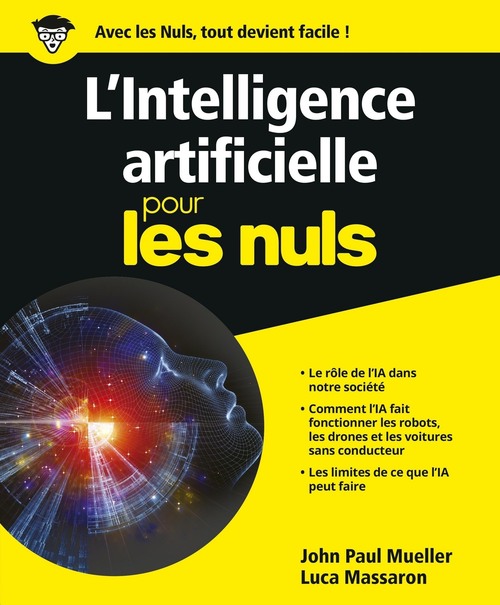 Couverture ebook de L'Intelligence artificielle Pour les Nuls, de John Paul Mueller