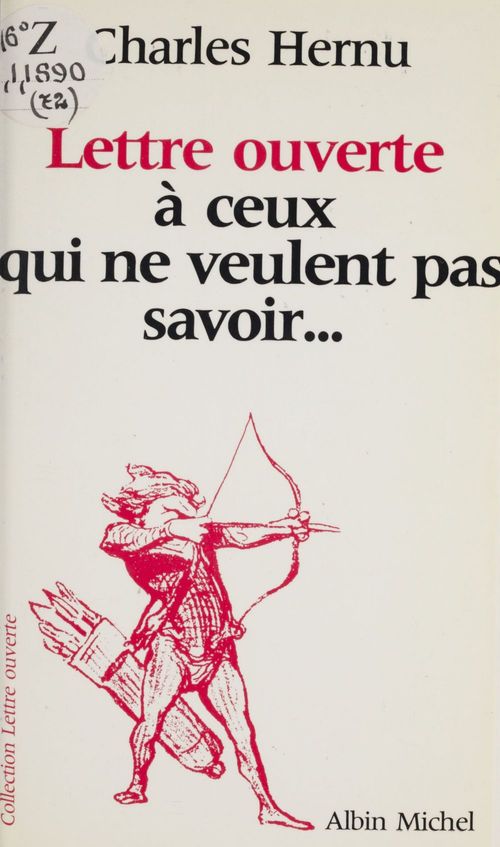 ebook cover of Lettre ouverte à ceux qui ne veulent pas savoir..., by Charles Hernu