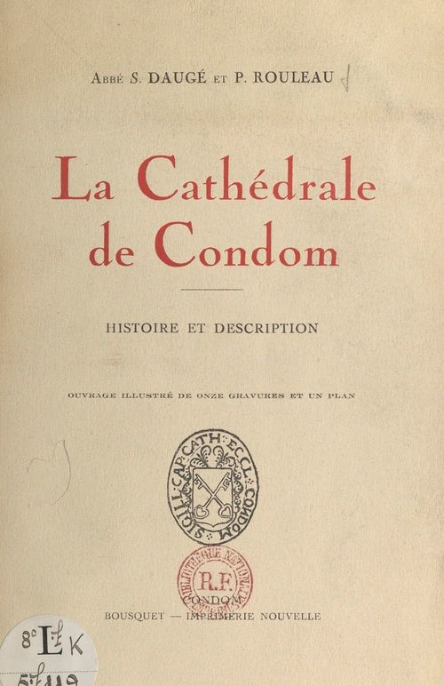 Couverture ebook de La cathédrale de Condom, de Pierre Rouleau, Sylvain Dauge