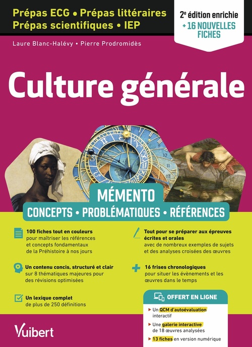 ebook cover of Mémento Culture générale - prépas ECG - prépas scientifiques - prépas littéraires - IEP, by Laure Blanc-Halévy, Pierre Prodromidès