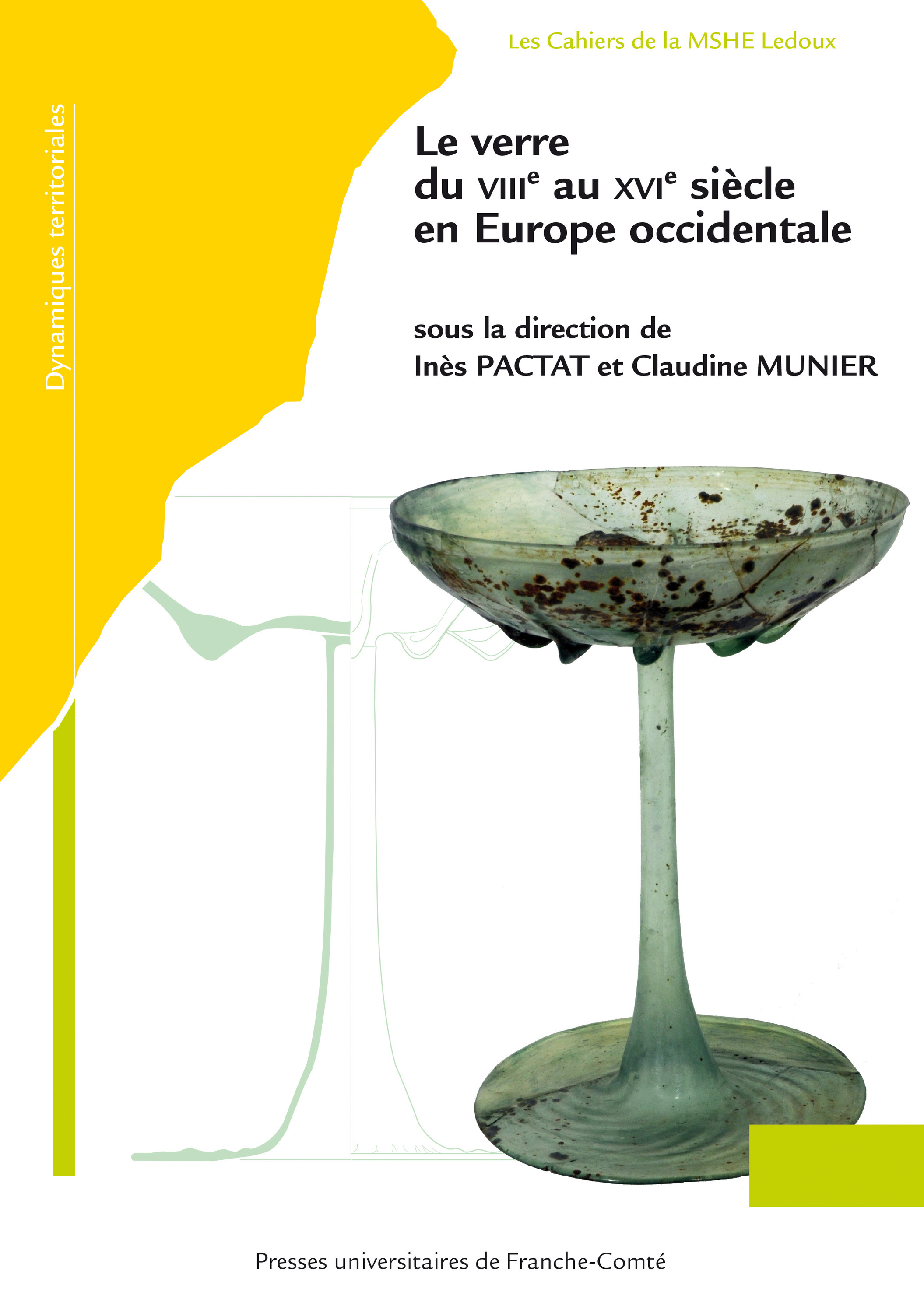 Couverture ebook de Le verre du VIIIe au XVIe siècle en Europe occidentale, de
