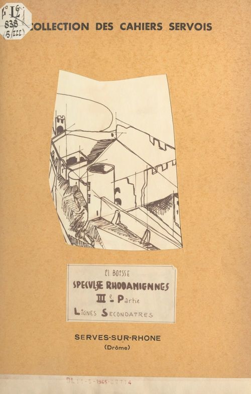ebook cover of Speculæ rhodaniennes (3). Lignes secondaires, by Claude Boisse