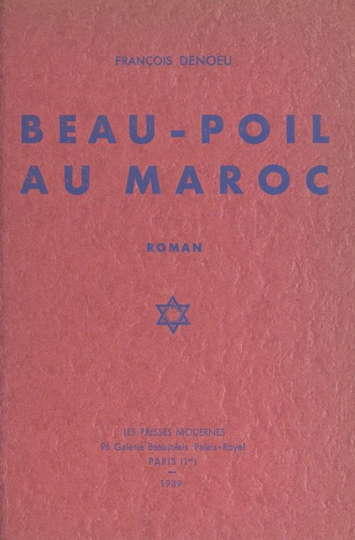 Couverture ebook de Beau-Poil au Maroc, de Francois Denoeu