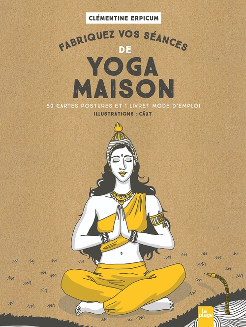 Couverture ebook de Fabriquez vos séances de yoga maison, de Clémentine Erpicum