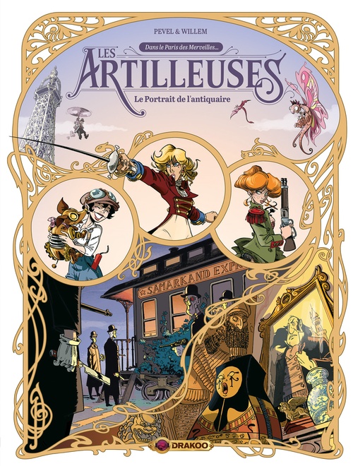 ebook cover of Les artilleuses - Tome 2 - Le portrait de l'antiquaire, by Pierre Pevel, Etienne Willem