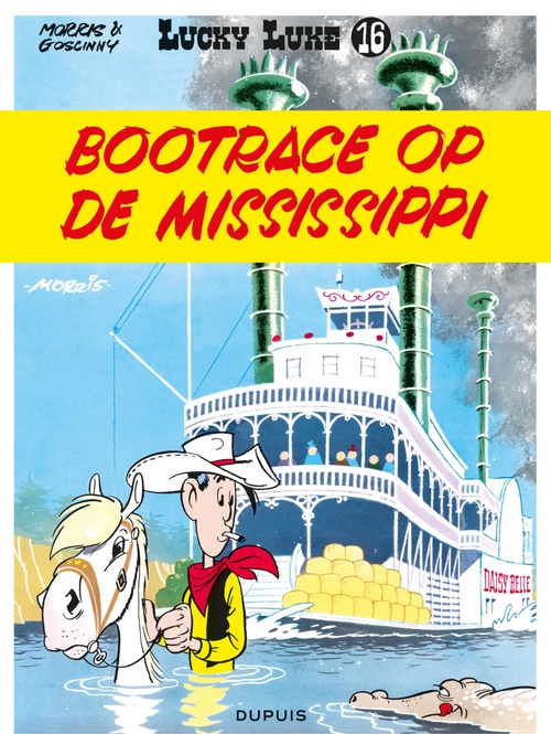 ebook cover of Bootrace op de Mississipi, by René Goscinny, Morris
