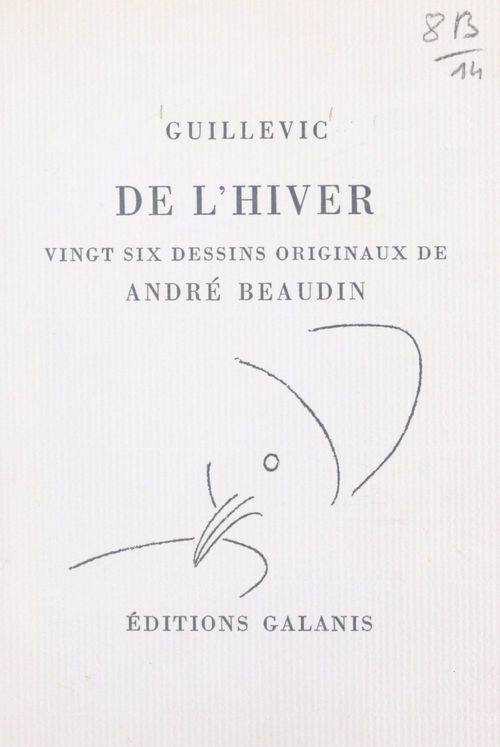 Couverture ebook de De l'hiver, de Eugene Guillevic