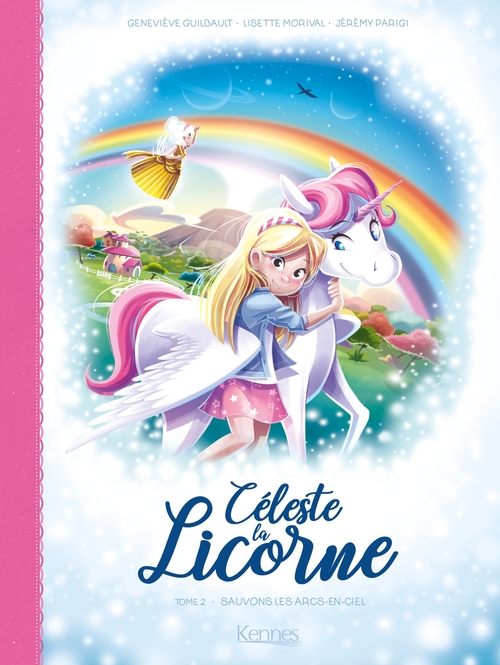 Couverture ebook de Céleste la licorne T02 BD, de Geneviève Guilbault