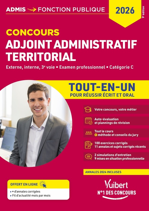 ebook cover of Concours Adjoint administratif territorial - Catégorie C - Tout-en-un, by Olivier Bellégo
