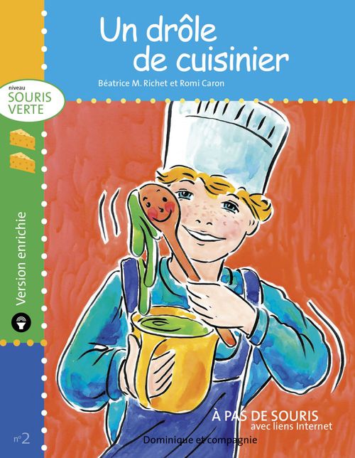 Couverture ebook de Un drôle de cuisinier - version enrichie, de Béatrice m. Richet