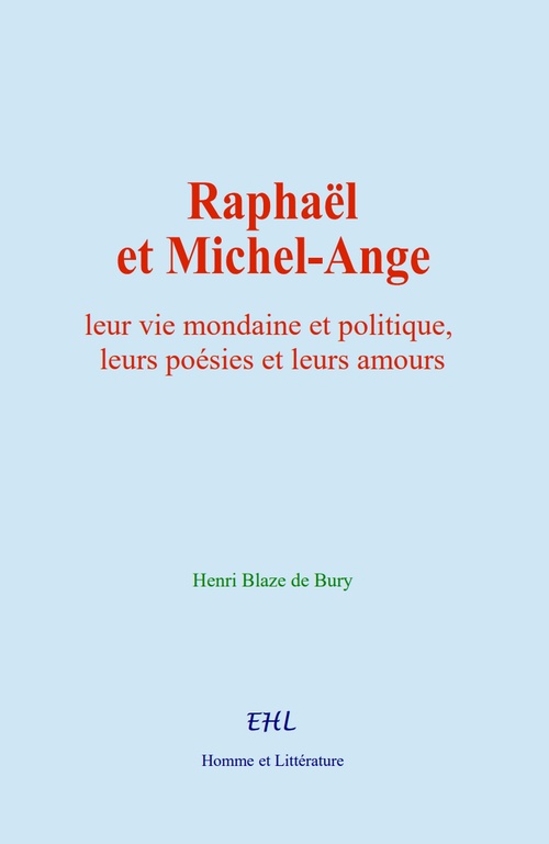 ebook cover of Raphaël et Michel-Ange, by Henri Blaze de Bury