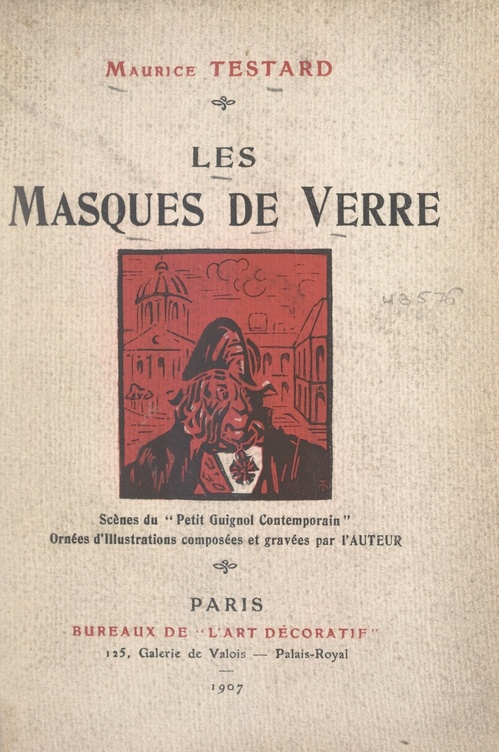 Couverture ebook de Les masques de verre, de Maurice Testard