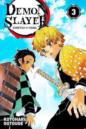 ebook cover of Demon Slayer T03, by Koyoharu Gotôge