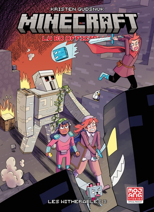 Couverture ebook de Minecraft : la BD officielle - Les Withérables T03, de Kristen Gudsnuk