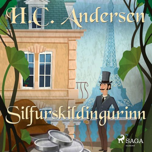 audiobook cover of Silfurskildingurinn, by H.C. Andersen